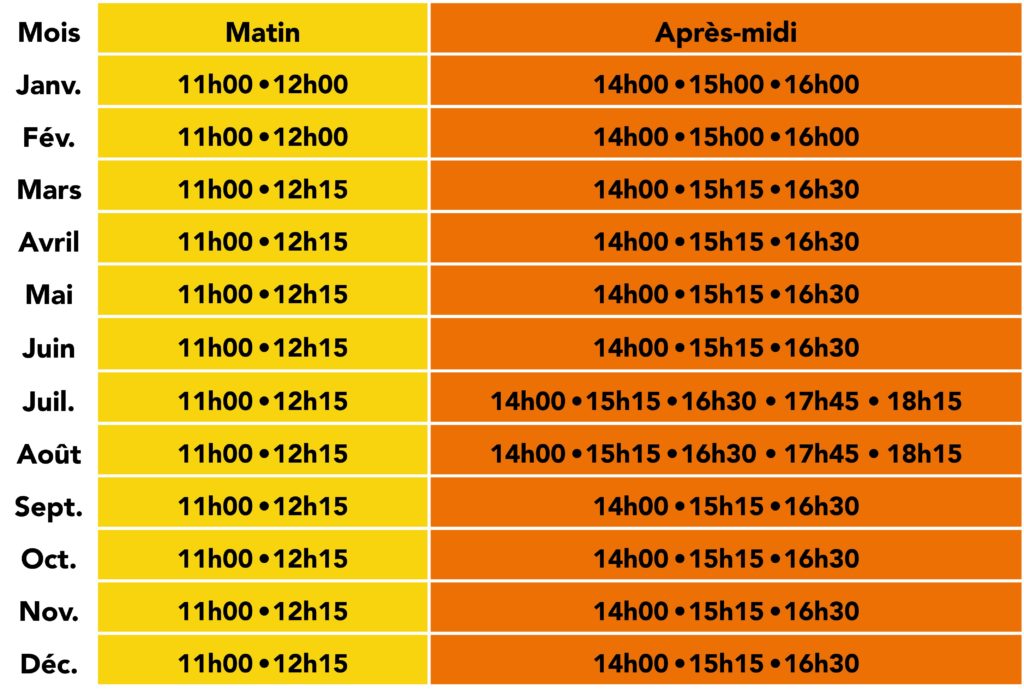 2025_Horaires - Petit Train Toulon